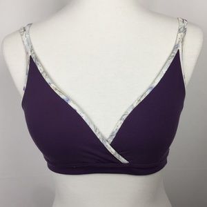 AMARI Sports Bra Purple EUC Purple Double Strap